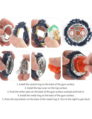 Conjunto Bey Batallas de Trompos Cxdhzlx - 12 Set Caja de Herramientas