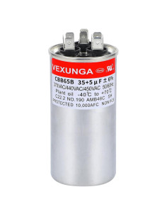 Capacitor AC VEXUNGA 35+5uF 370/440/450VAC Doble Función