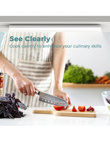 Luz LED bajo gabinete ASOKO 3 luces 30.48 cm 1500lm 4000K