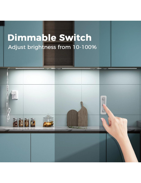 Luz LED bajo gabinete ASOKO 3 luces 30.48 cm 1500lm 4000K