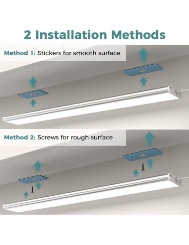 Luz LED bajo gabinete ASOKO 3 luces 30.48 cm 1500lm 4000K