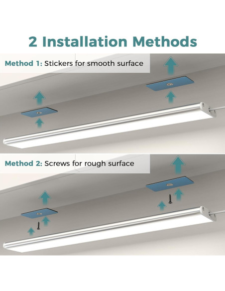 Luz LED bajo gabinete ASOKO 3 luces 30.48 cm 1500lm 4000K