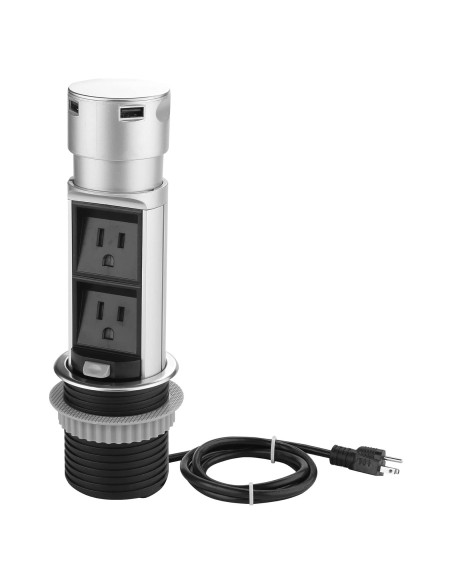 Estación de Enchufe Emergente Link2Home 2x15A + 2 USB 2.4A