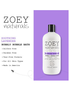 Baño de Burbujas Calmante Zoey Naturals 482.8 g Lavanda 2