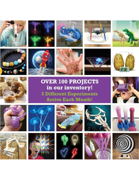 Caja de Descubrimiento STEM - 12 Kits Mensuales para Niños 7-12 Años Caja de Descubrimiento STEM - 12 Kits Mensuales para Niños 7-12 Años