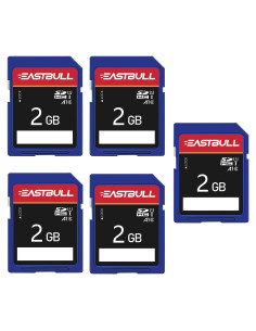 Paquete de 5 Tarjetas SD 2GB EASTBULL Clase 6 UHS-I
