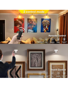 Luces de Imagen Inalámbricas MEKKLEON 4 Paquete 2000mAh 2