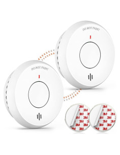 Detectores de Humo Inalámbricos Jemay Interconectados - Paquete de 2