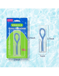 Hilos de Seda Dental VINSULLA para Brackets y Puentes - 300 Unidades 2