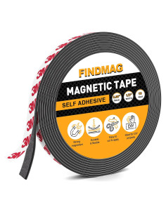 Cinta Magnética FINDMAG 3 Metros Adhesivo 3M 1/2" Ancho