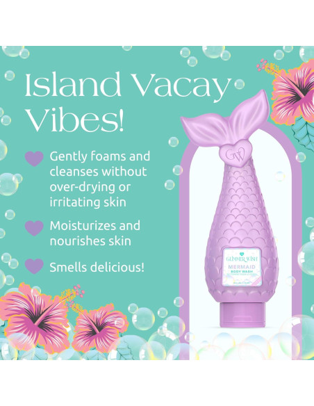 Jabón Corporal Glimmer Wish Sirena 354 ml Hidratante Tropical