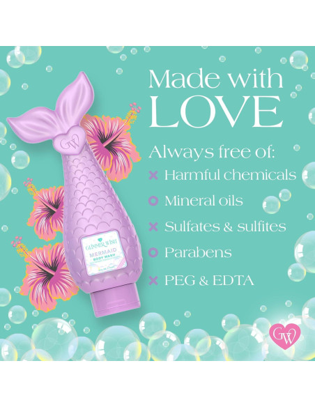 Jabón Corporal Glimmer Wish Sirena 354 ml Hidratante Tropical