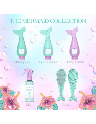 Jabón Corporal Glimmer Wish Sirena 354 ml Hidratante Tropical