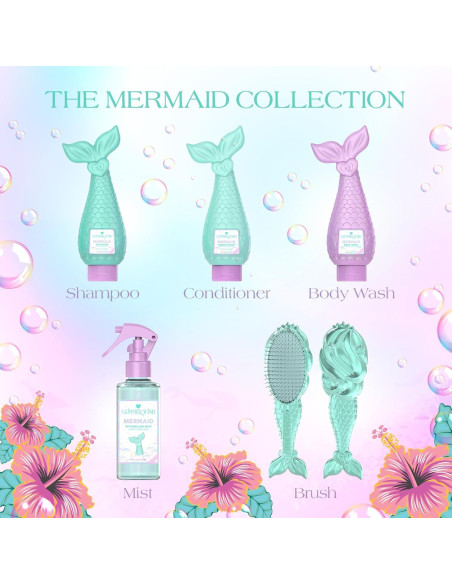 Jabón Corporal Glimmer Wish Sirena 354 ml Hidratante Tropical