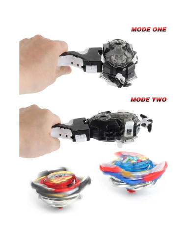 Bey Battling Tops Burst B-184 Lanzador Personalizado Negro