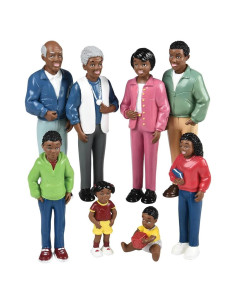 Conjunto de Figuras de Juguete Afroamericanas Creative Minds - 8 Piezas