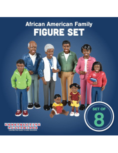 Conjunto de Figuras de Juguete Afroamericanas Creative Minds - 8 Piezas 2