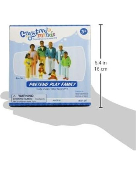 Conjunto de Figuras de Juguete Afroamericanas Creative Minds - 8 Piezas