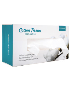 Toallas Faciales Desechables Winner de Algodón Biodegradables 100 Unidades