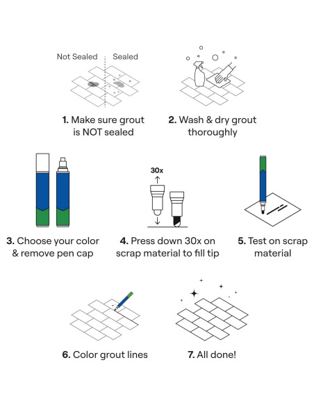 Marcador de Lechada Blanca Rainbow 5mm Punta Estrecha 7mL