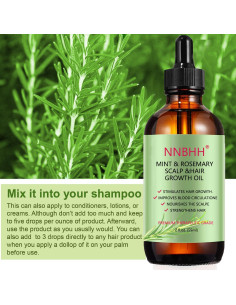 Aceite de Crecimiento Capilar de Romero NNBHH 60ml - Nutritivo y Orgánico 2