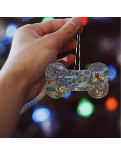 Accesorio Acrílico Colgante Hueso La Dama y el Vagabundo 2