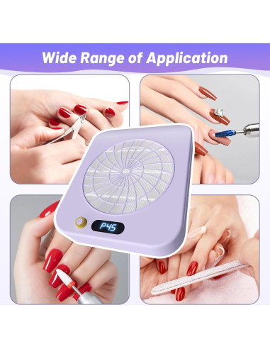 Colector de Polvo de Uñas FamilyKit - Ventilador Aspirador con 2 Filtros HEPA