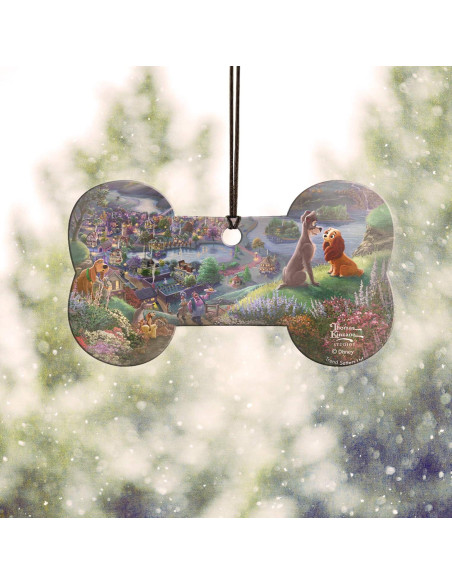 Accesorio Acrílico Colgante Hueso La Dama y el Vagabundo