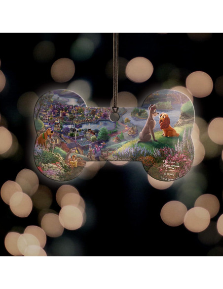 Accesorio Acrílico Colgante Hueso La Dama y el Vagabundo