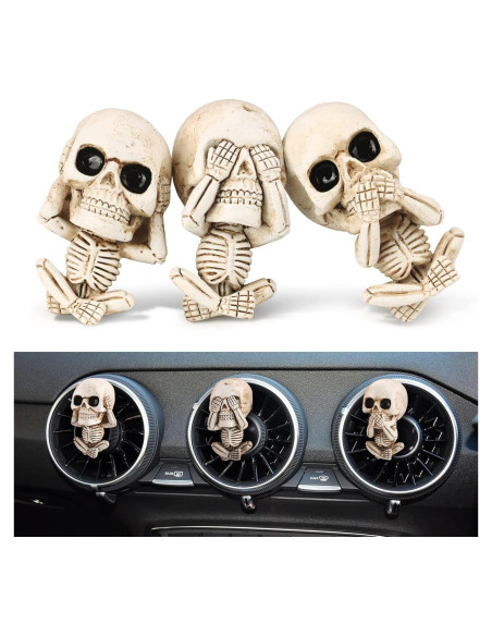 Ambientador de Auto Calavera HiComFly - 3 Piezas Aromatizantes