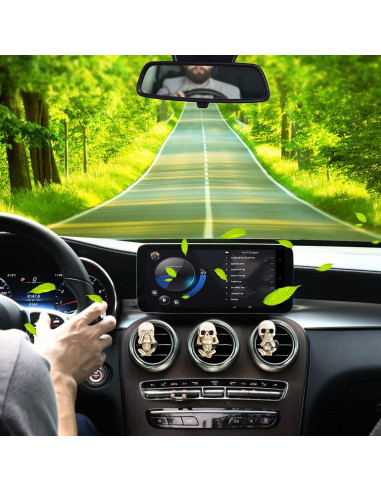 Ambientador de Auto Calavera HiComFly - 3 Piezas Aromatizantes