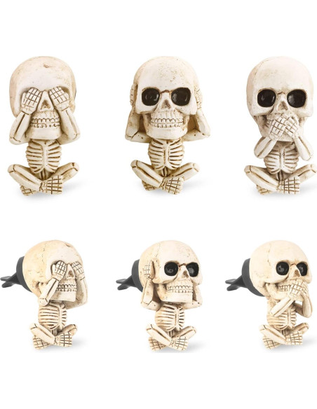 Ambientador de Auto Calavera HiComFly - 3 Piezas Aromatizantes