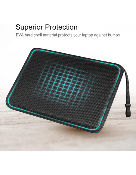 FINPAC Funda Dura para Tableta 11" Negra - Protección Total