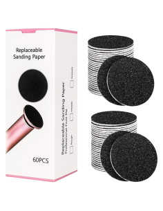 Discos de Lija para Pedicura Krofaue 60 Pcs 60 Granos