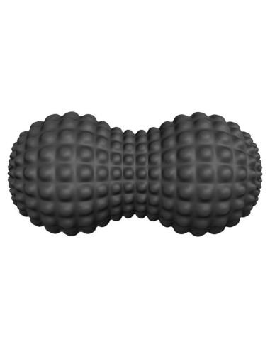Bola de Masaje de Cacahuate SELEWARE Negro - Rodillo Doble para Espalda y Cuello
