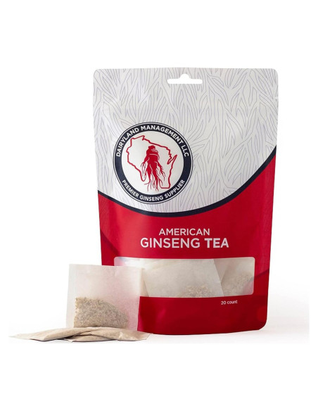 Bolsitas de Té de Ginseng Americano Dairyland 20 Unidades - Sin OGM