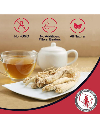 Bolsitas de Té de Ginseng Americano Dairyland 20 Unidades - Sin OGM