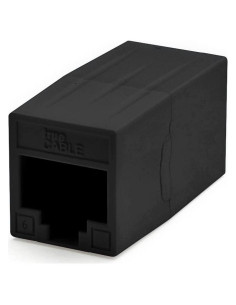Acoplador Cat6 trueCABLE hembra a hembra RJ45 negro 2 piezas