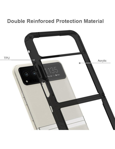 Funda TPU Premium Sucnakp para Motorola Razr 2023 - Transparente