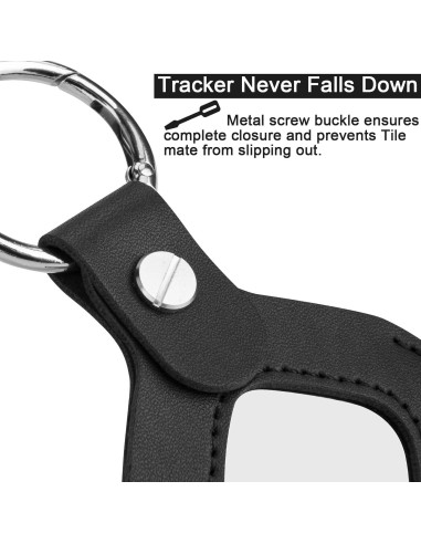 Funda Protectora de Cuero para Tile Mate 2022/2024 - Negro