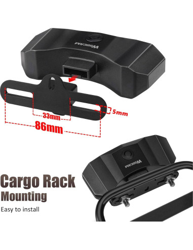 Luz Trasera WSDCAM para Bicicleta con Señales de Giro y Alarma