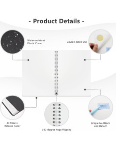 Álbum de Stickers Reutilizable Ruatu Grande 40 Hojas Negro 2