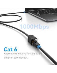 Cable de Extensión Ethernet VENTION Cat6 0.49m RJ45 Macho a Hembra 2