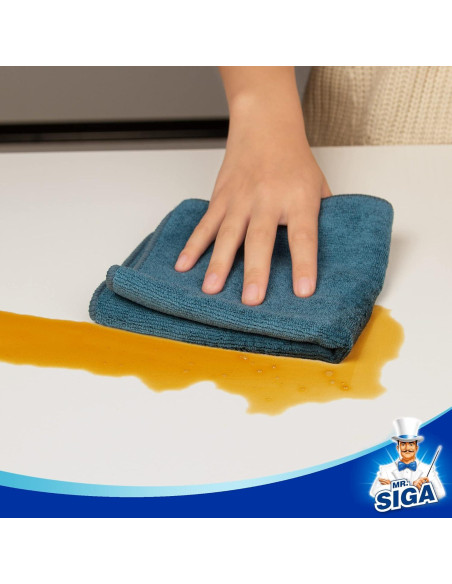 Paño de Microfibra MR.SIGA 35x40 cm, Paquete de 6 Unidades