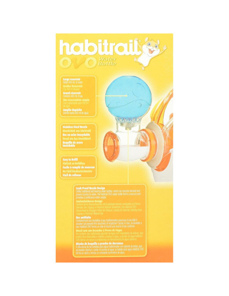 Botella de Agua Habitrail para Hámster 10.2x10.2x19.1cm