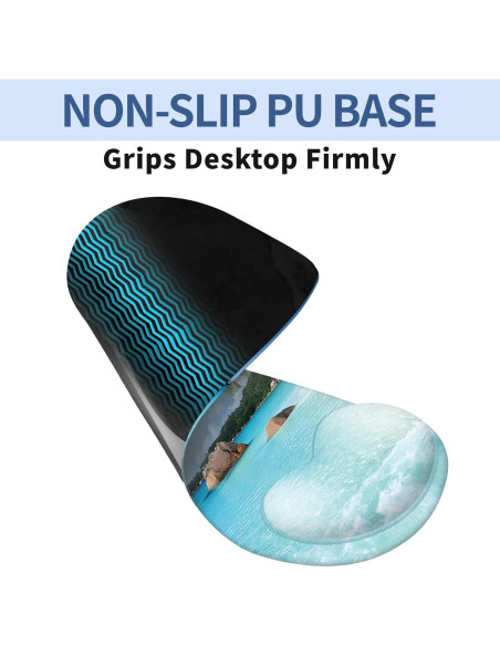 Alfombrilla de Ratón Ergonómica Tharney con Soporte Playa