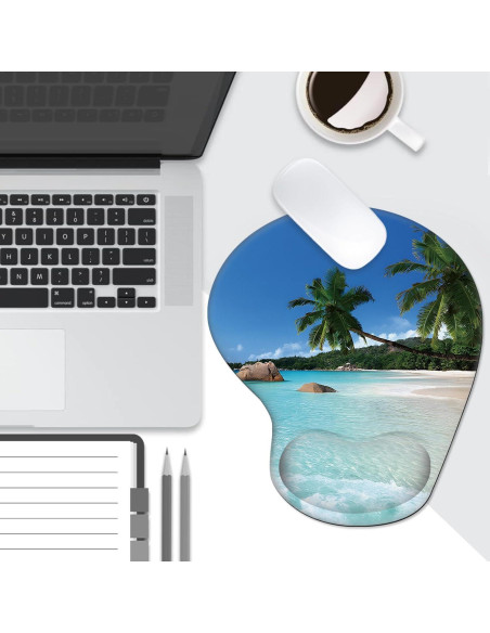 Alfombrilla de Ratón Ergonómica Tharney con Soporte Playa