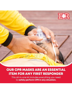 Kit de RCP Ever Ready First Aid - 2 Máscaras, Guantes y Alcohol 2