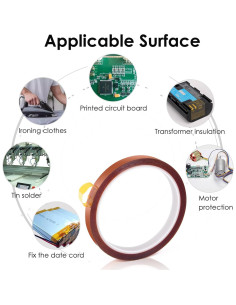 Cinta Térmica Resistente al Calor VIKDOOK 10mm x 33m - 3 Rollos 2