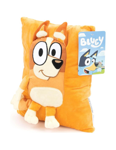 Almohada de Abrazo Bluey Bingo 33 cm - Peluche Suave Oficial